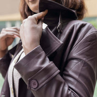 Sienna Leather Trench
