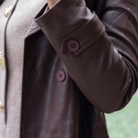 Sienna Leather Trench