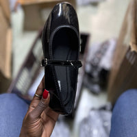 Noir Mary Jane Flats